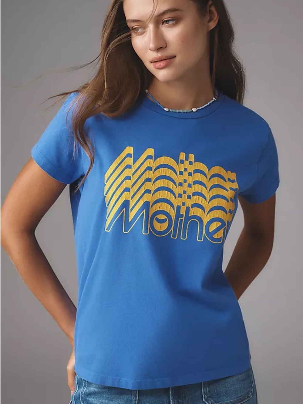 Blue Graphic 'Mother' Crewneck Tee - Picture 2 of 2